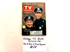 VINTAGE TV GUIDE-OCTOBER 21-27, 1961- JOE E. ROSS AND FRED GWYNNE  (#28)