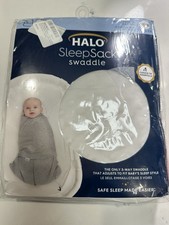 NWT Halo Baby Sleep Sack Swaddle NB 0-3 Months White Colorful Poka Dots 0034