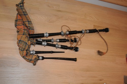 Vintage Scottish Great Highland Dudelsack Musikinstrument Holzbläser wie vorgefunden *** - Bild 13 von 17