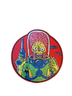 Mars Attacks Alien - Bügelbild Patch Aufnäher Transfer Logo Badge - 90er Film