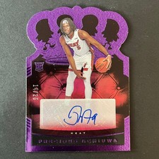 2020-21 Panini Crown Royale Rookie Auto Purple Precious Achiuwa /25 Knicks Heat