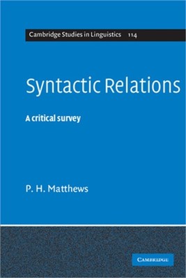 Syntactic Relations (Paperback or Softback)