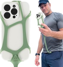 Anti-Theft Green Cell Phone Lanyard for Smartphones 6.1" to 6.8