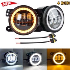 2pcs 4 Inch Bumper Led Halo Fog Lights For Jeep Grand Cherokee 2011 2012 2013