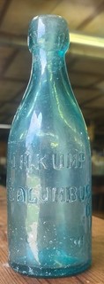 COLUMBUS OHIO. Scarce Blob Soda J. H. KUMP A & DHC Deep Aqua