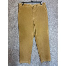 ORVIS Mens Tan Corduroy Straight Leg Casual Pants Size 36