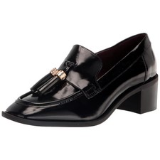 Franco Sarto Donna Heeled Loafer Black I7568L1001 Women's Size 5 Medium