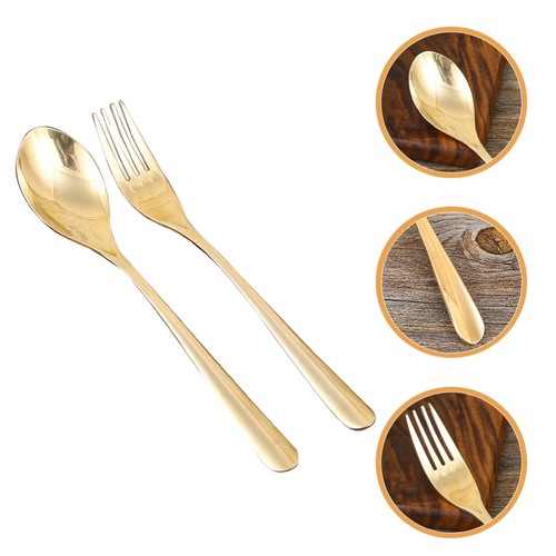 Kit cucchiaio forchetta ottone chic 1 set per compleanni e raduni