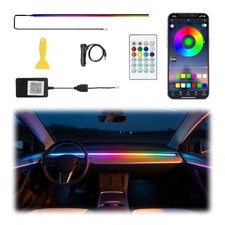 Acrylic Interior Car LED Lights with Remote and Wireless APP, Ambient 1 IN 1