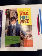1968 Gold Key Comic WILD WILD WEST #6 ROBERT CONRAD Separation Sheets Set 12
