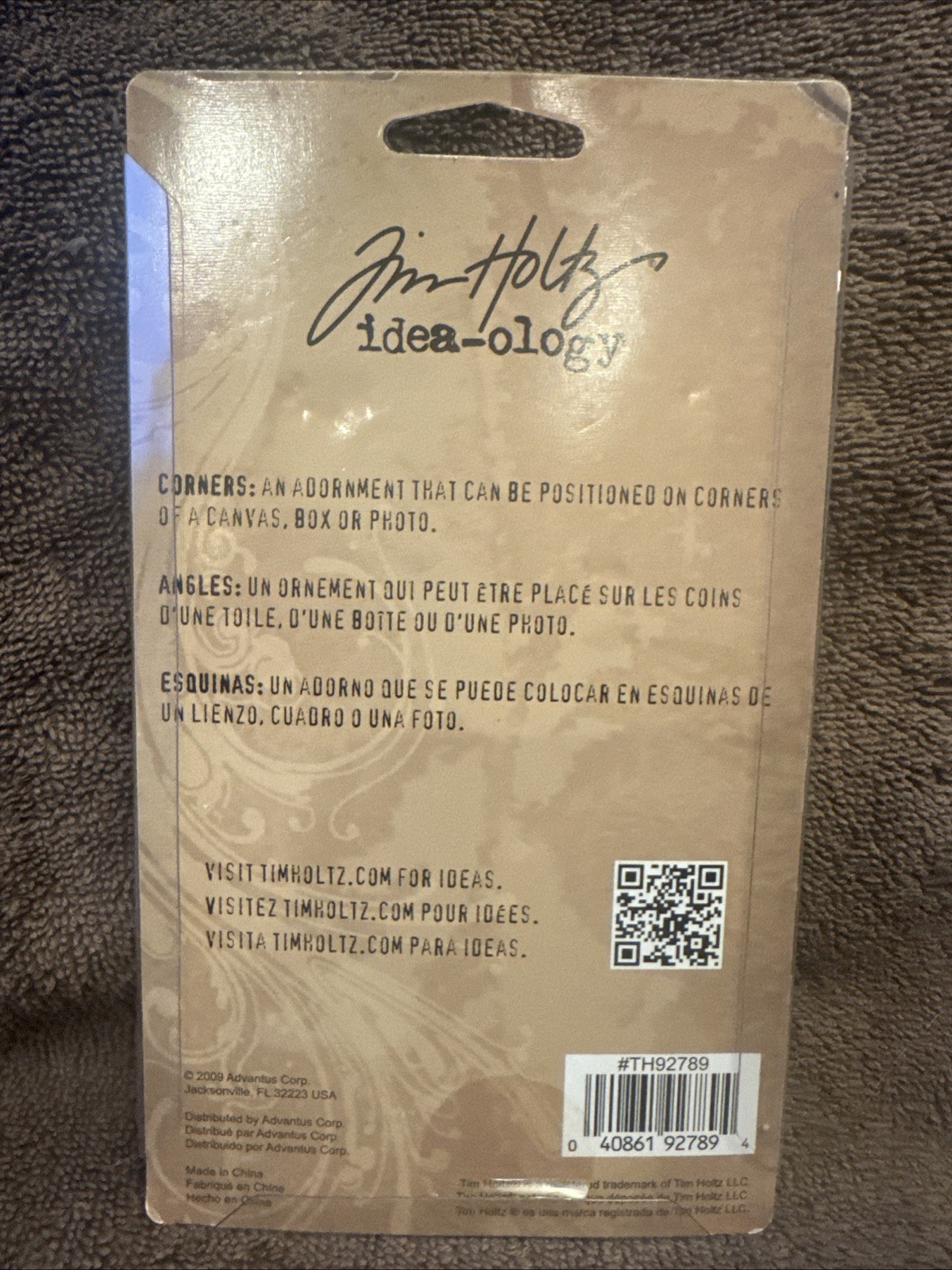 Tim Holtz idea-ology Metal Corner Angle Adornments, Scrapbooking, 12-pack NEW