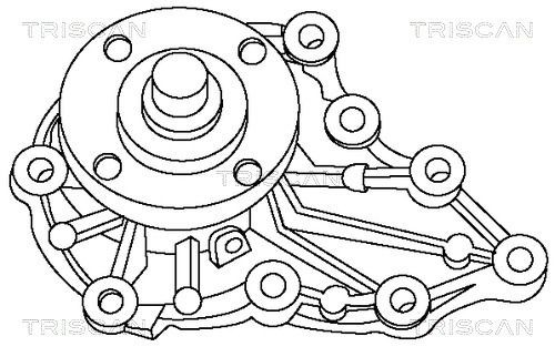 Triscan Wasserpumpe 8600 16020 FüR Ford Mazda Volvo-image