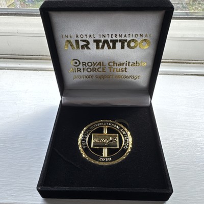 Challenge Coin RAF 100, RIAT, FRIAT, Air Tattoo Fairford 2018