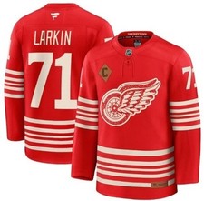 Larkin Red Centennial 100 Years 2025-26 Hockey Jersey