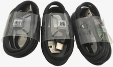 *Lot of 3pcs* Samsung 1M USB to USB-C Charge Sync Cables (Black) EP-DG950CBE