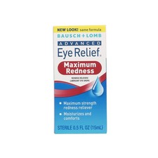 Bausch Lomb Advanced Redness Relief Eye Drops 0.5oz 3-Pack Fast Acting