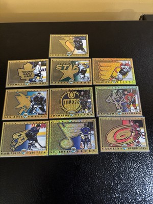 1998-99 Pacific Dynagon Ice Team Checklist Insert Lot 10 Jagr Lindros Hasek