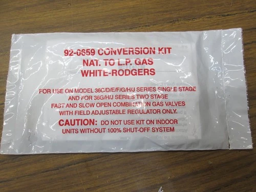 White Rodgers Emerson Natural to LP Propane Gas Conversion Kit F920659 92-0659