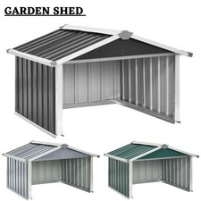 Modern Garden Robot Lawnmower Shed Outdoor Storage Shed Galvanised Steel Vidaxl