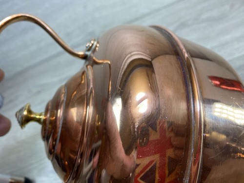 antique country house copper brass teapot tea kettle display piece - Picture 15 of 15