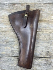 WWI British Army Leather Holster for Webley 455 Revolver - Dated 1917- Original