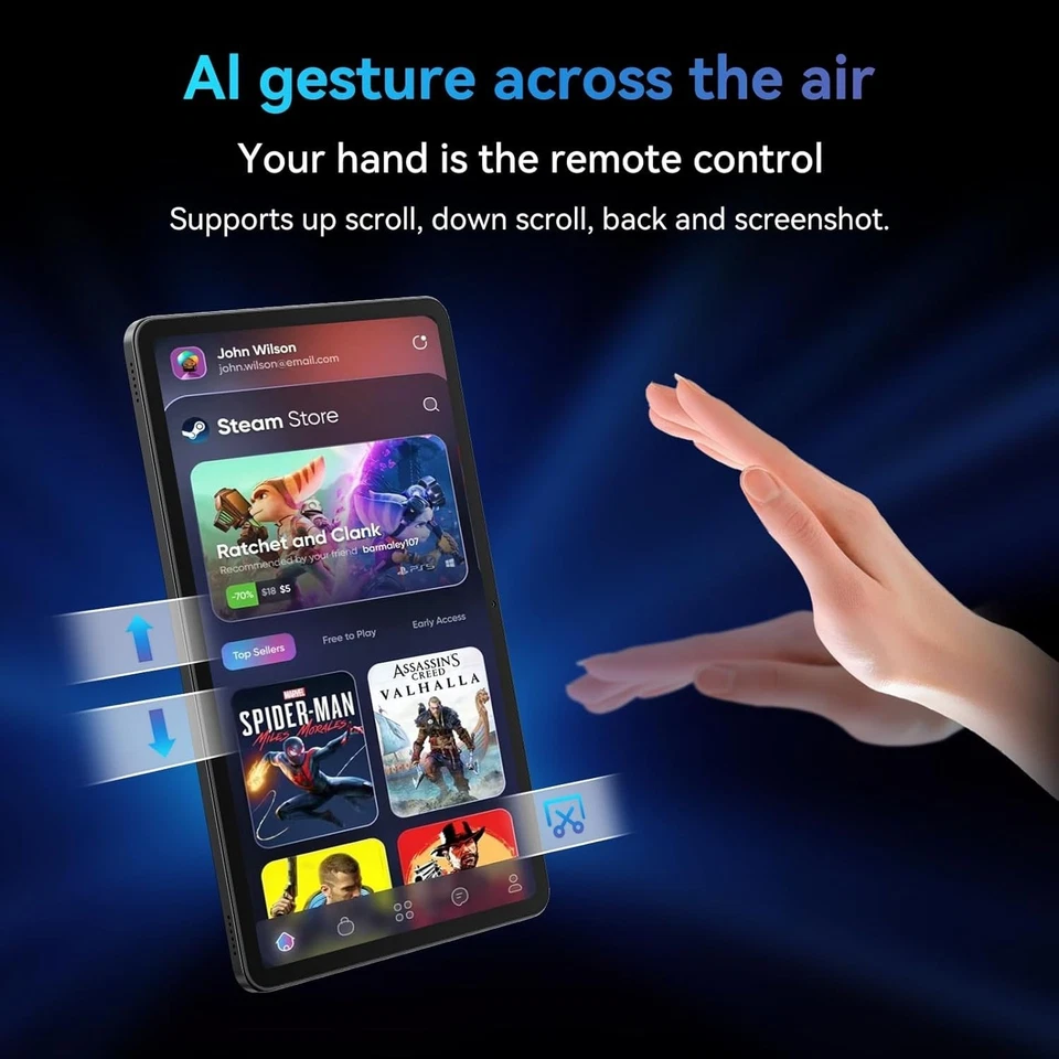 Blackview 12 inch Tablet Android 15 Tablets 2025 AI Powered, FHD+ 2K IPS Display - Image 2 of 4