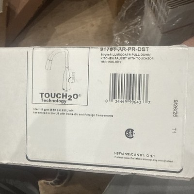  Delta 9176T-AR-PR-DST Stryke Touch2O PullDown Kitchen Faucet Stainless Steel
