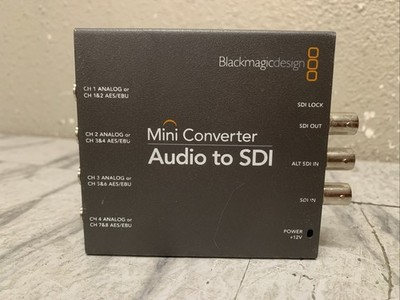 Blackmagic Design Mini Converter Audio Analog To SDI USB  Works Great!