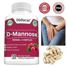 D-Mannose+Cranberry – Cleanse & Promotes Urinary Tract Bladder Health 120caps