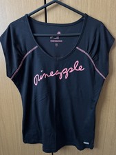 Pineapple Performance Sport Womens Black Active T-Shirt Training Top Size UK 14 
