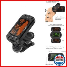LEKATO Tuner Metronome Tone Generator Clip-On for All Instruments Bass Violin