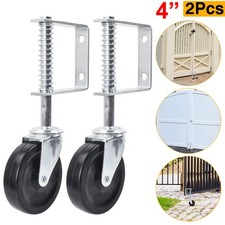 4inch Gate Wheel Heavy Duty Spring Loaded Support Door Sliding Wheels UK