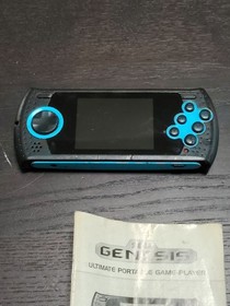Sega Genesis Ultimate Portable Game Player Black And Blue W/Instructions No Chrg
