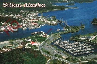 Ansichtskarte>>Sitka, auf der Insel Baranof entlang der Innenpassage