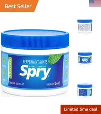 Xylitol Peppermint Sugar Free Candy - Promote Oral Health, Increase Saliva Pr...