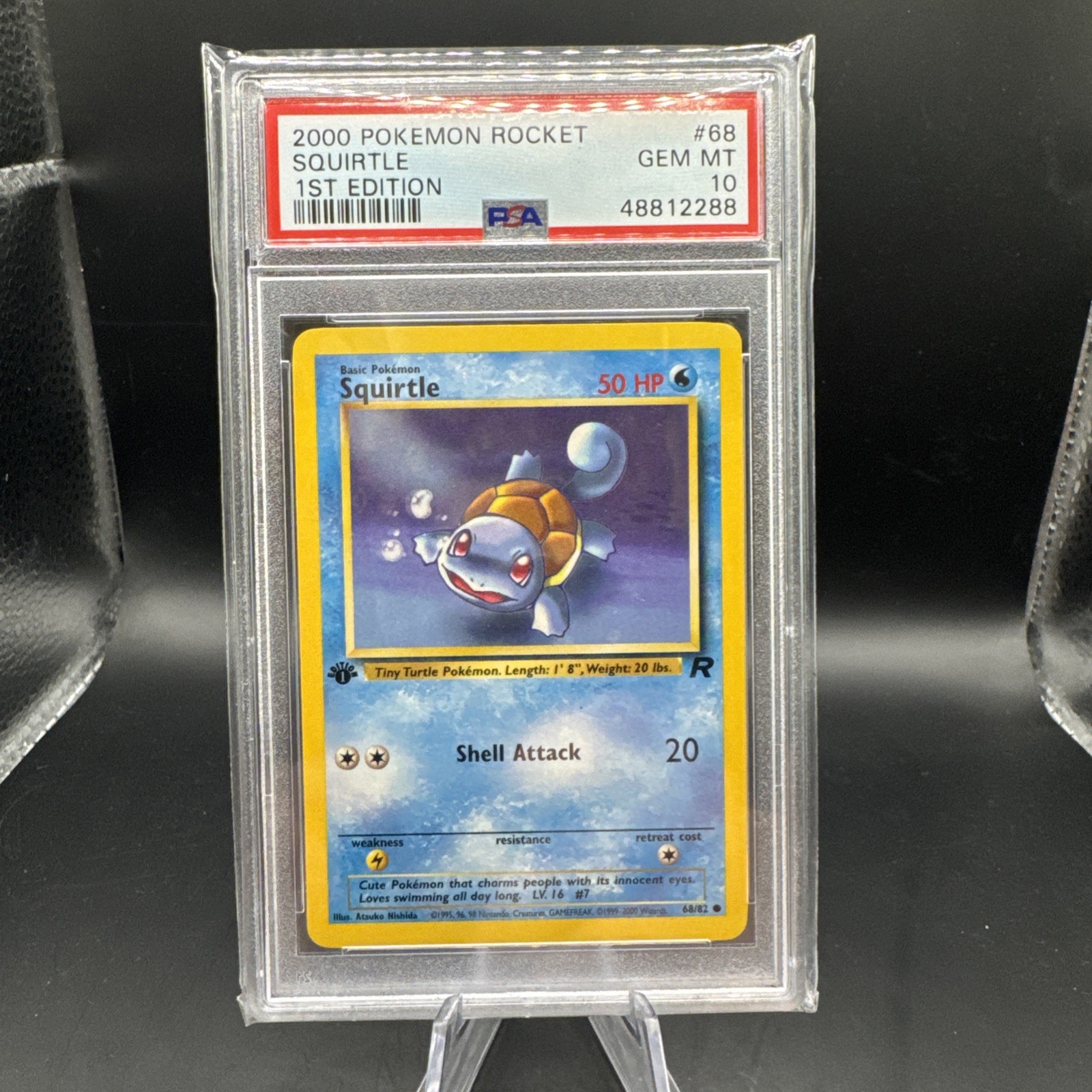 2000 Pokemon Rocket #68 Squirtle 1st Edition PSA 10 Gem Mint