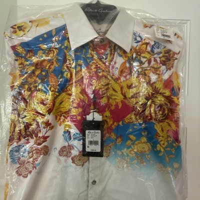 Robert Graham The Schez NWT Embroidered Beaded Limited Edition Shirt Large