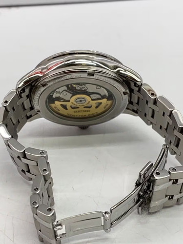 Seiko Presage 4R39-00W0 Ouvert Coeur St. Acier Vert SLV Automatique Homme Montre - Photo 3 sur 5