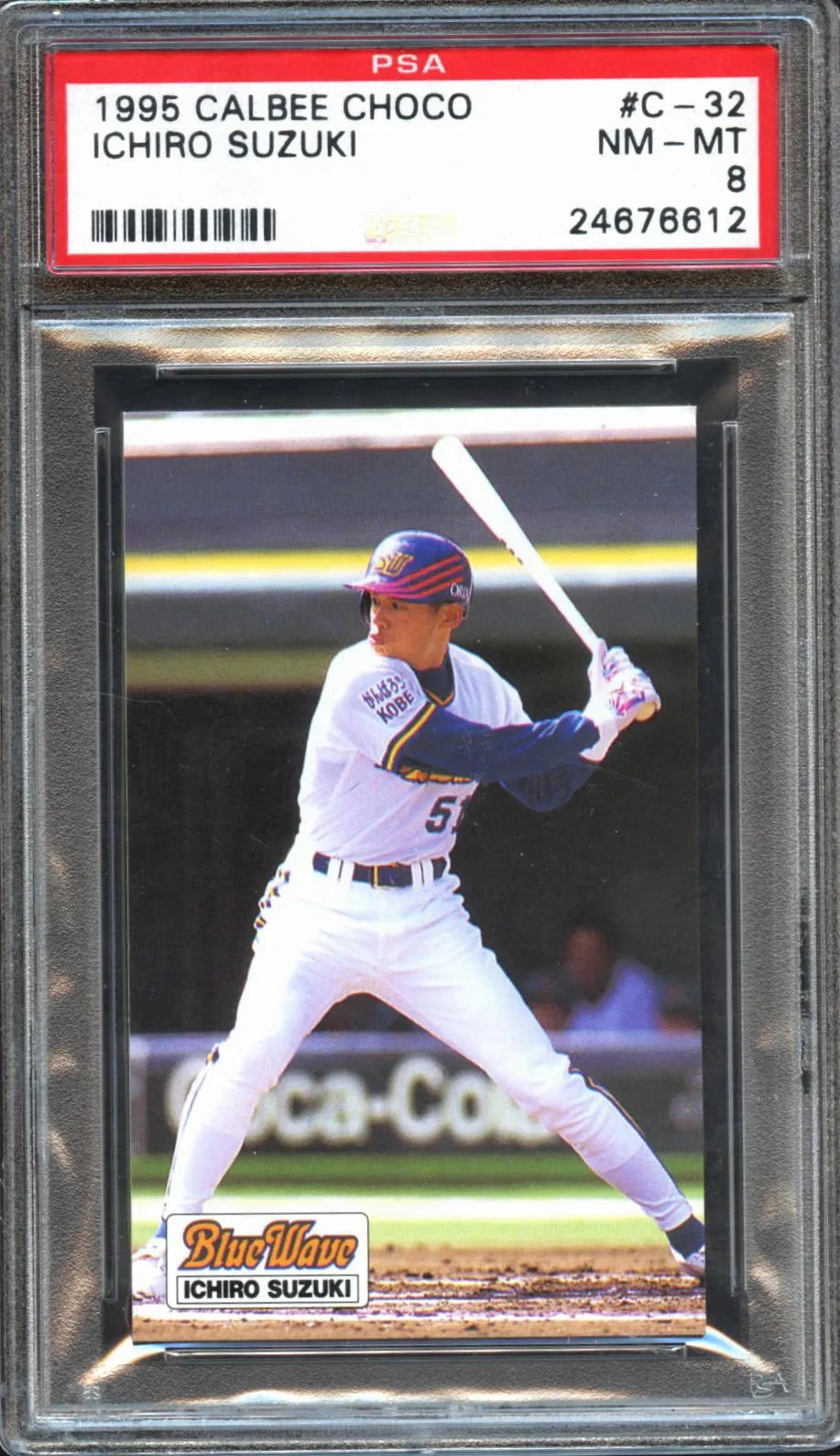 Ichiro Suzuki 1995 Calbee Choco Rookie RC Seattle Mariners #C32 PSA 8