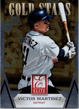 2015 Panini Elite - Gold Stars Victor Martinez #7 - Tigers