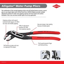 Knipex Alligator Water Pump Pliers – High Quality Professional Tool 300mm (12”)