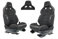 2015 - 2025 Mustang Shelby Recaro Front Seats Suede Power Tracks S550 S650 Gt350