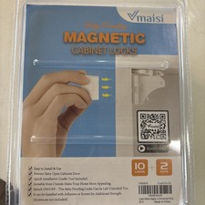 Maisi Baby Proofing Magnetic Cabinet Locks - 10 Locks  2 Keys