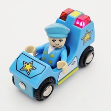BRIO WORLD Emergency Vehicle POLICE CAR Cop Sound Light Siren Blue Light