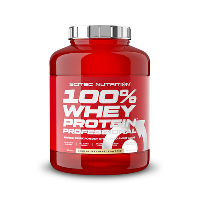 Scitec 100% Whey Professional 2350g Vanilla Verry Berry