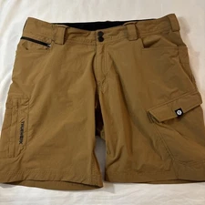 Truewerk T1 WerkShort Mens Work Cargo Shorts Sand Khaki Size 38 x 9 Short Inseam