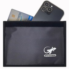 Faraday Bag Anti-Tracking GPS RFID Car Key Signal Blocker Wallet Shielding Po...