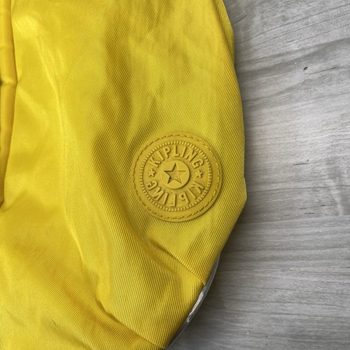 Kipling Fergie Yellow Large Nylon Crossbody Hobo Bag Purse 2000’s Y2K - Picture 6 of 20