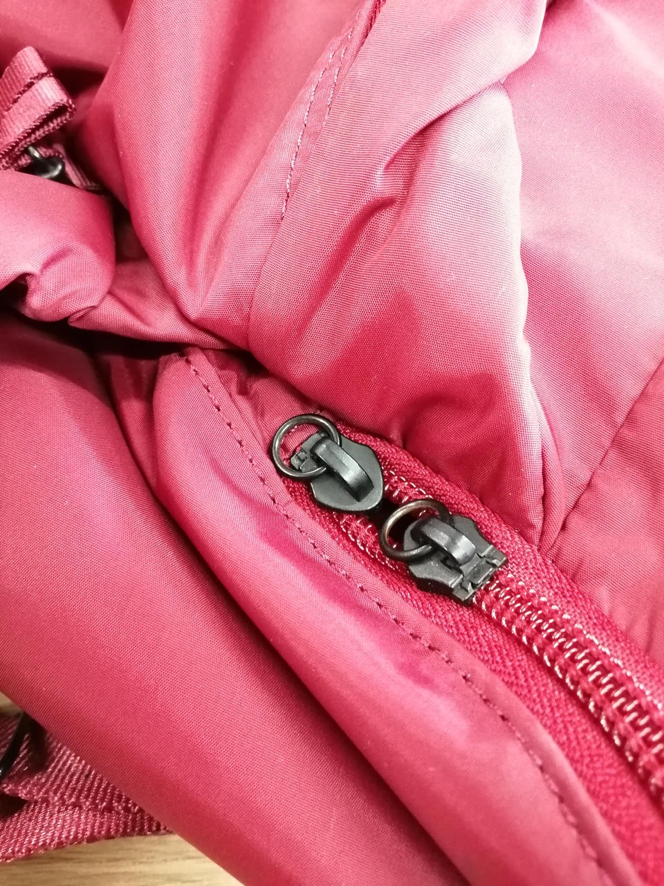 Cape Backpack Model Red Missing Handle Stain Port… - image 17