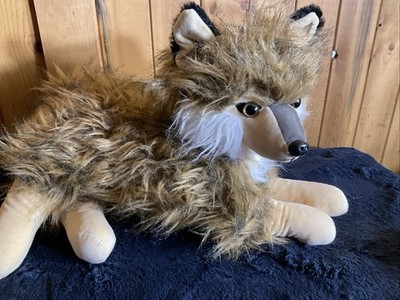 Best 5 Pcs Wolf Stuffed Animal Plush Toy 16 Inch Large Mommy with 4 Cute Babies